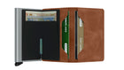Slimwallet Vintage Cognac-Silver