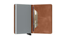 Slimwallet Vintage Cognac-Silver
