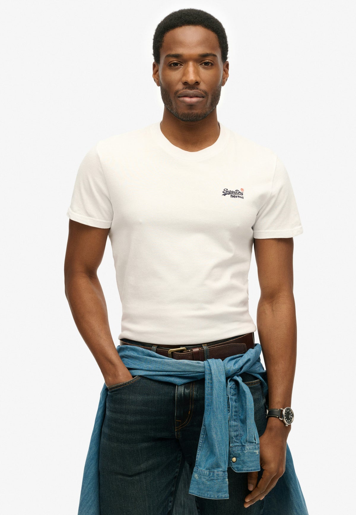Essential Contrast Tee - Optic-1