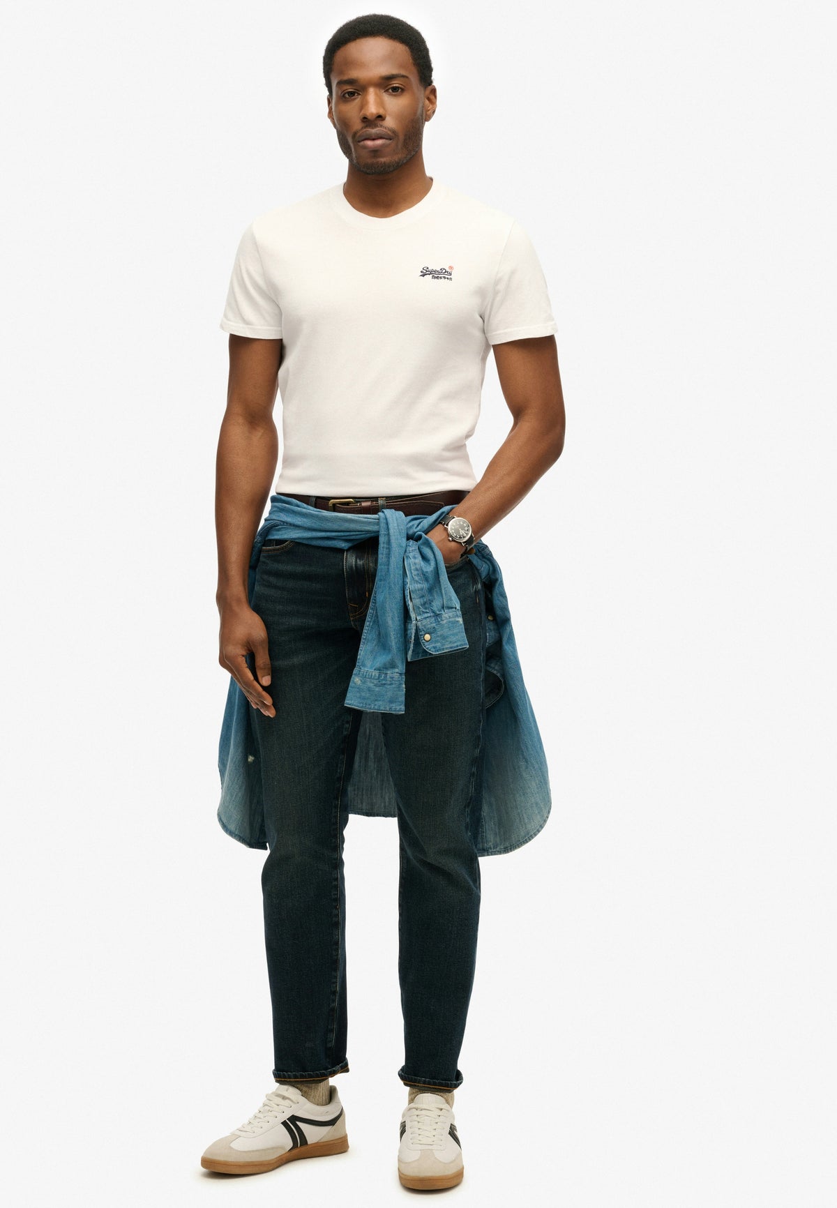 Essential Contrast Tee - Optic-3