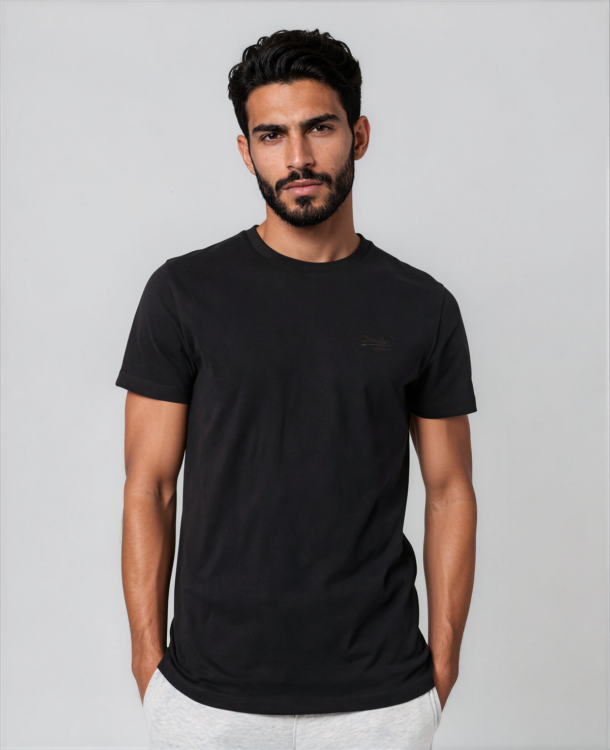 Vintage Logo Tee - Black-1