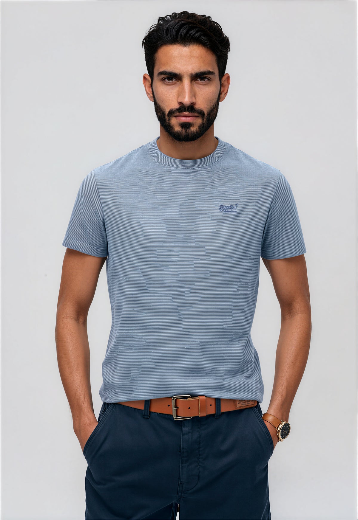 Essential Logo Tee - Ocean Blue Feeder-1