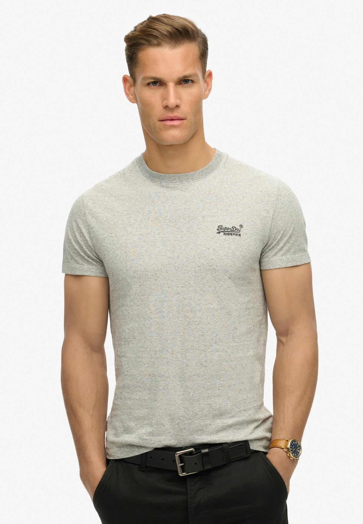 Vintage Logo Tee - Pumice Stone Marl-1