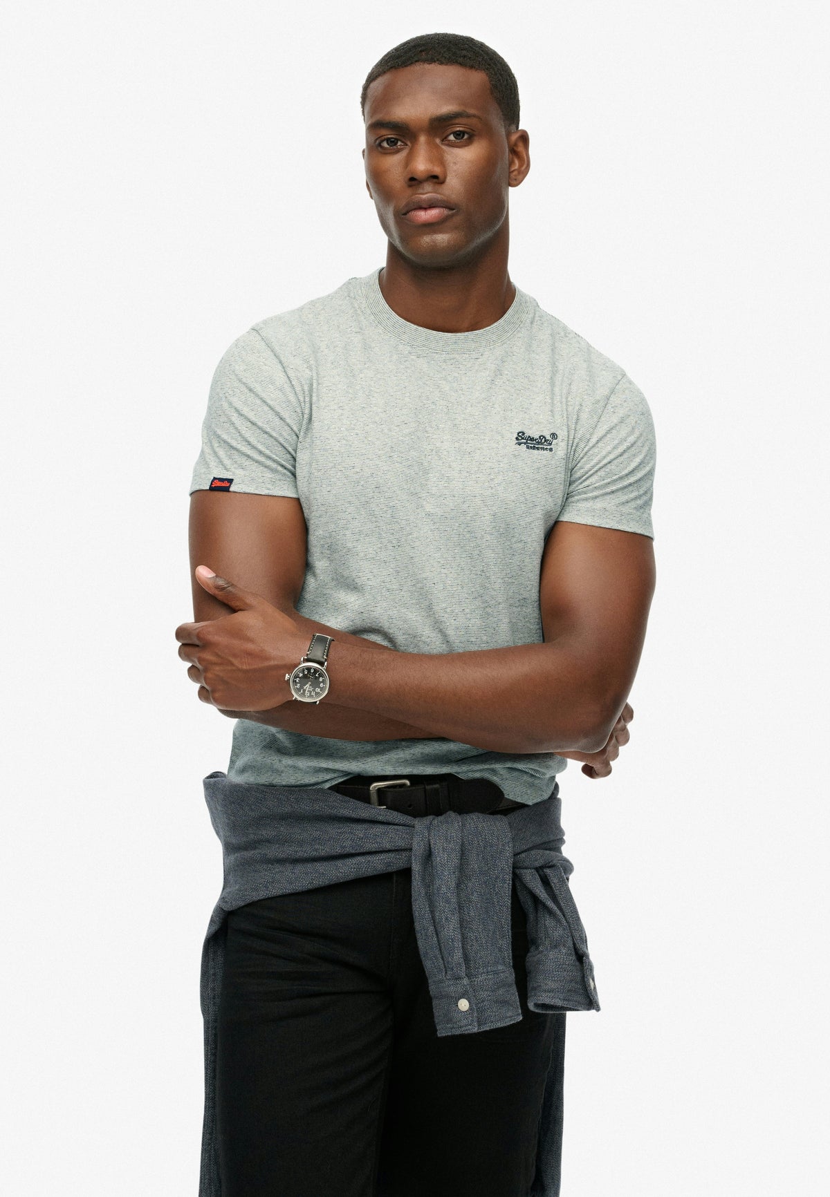 Essential Logo Tee - Light Grey Grindle Feeder-1