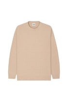 Textured Knit Crew - Beige