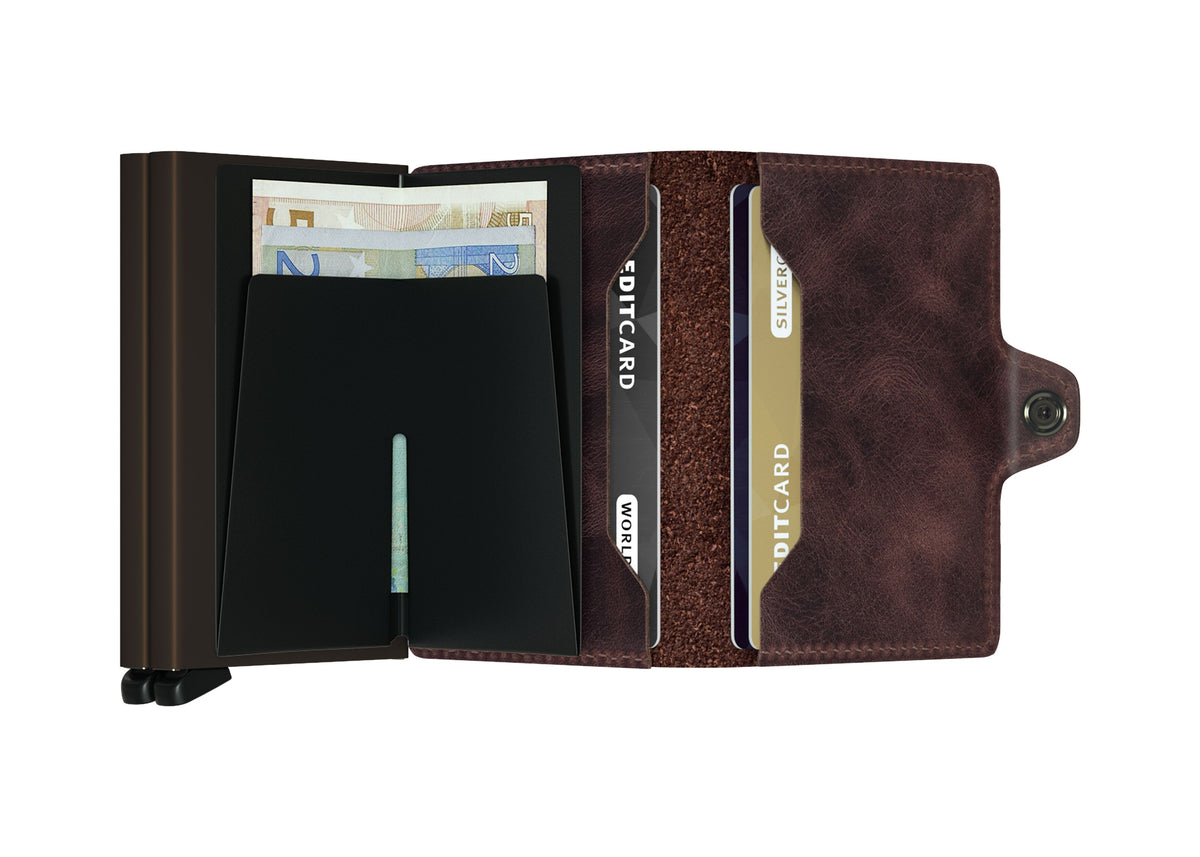 Twinwallet Vintage - Chocolate-3