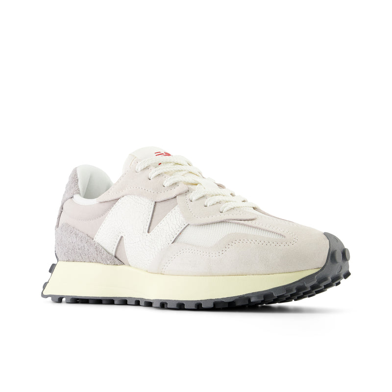 White & Grey 327 Sneakers