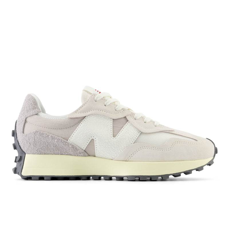 White & Grey 327 Sneakers