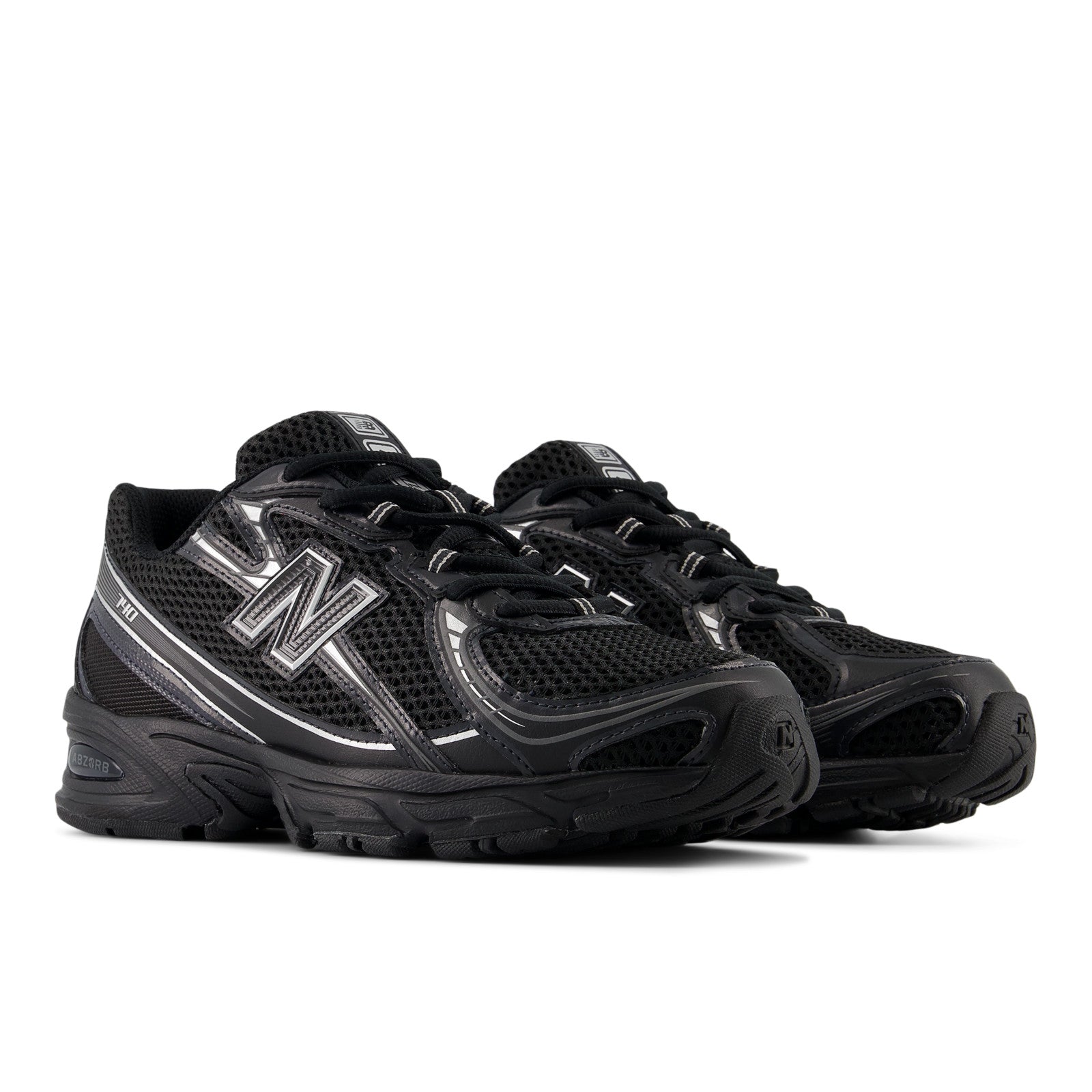 740 - Black with Silver Metallic