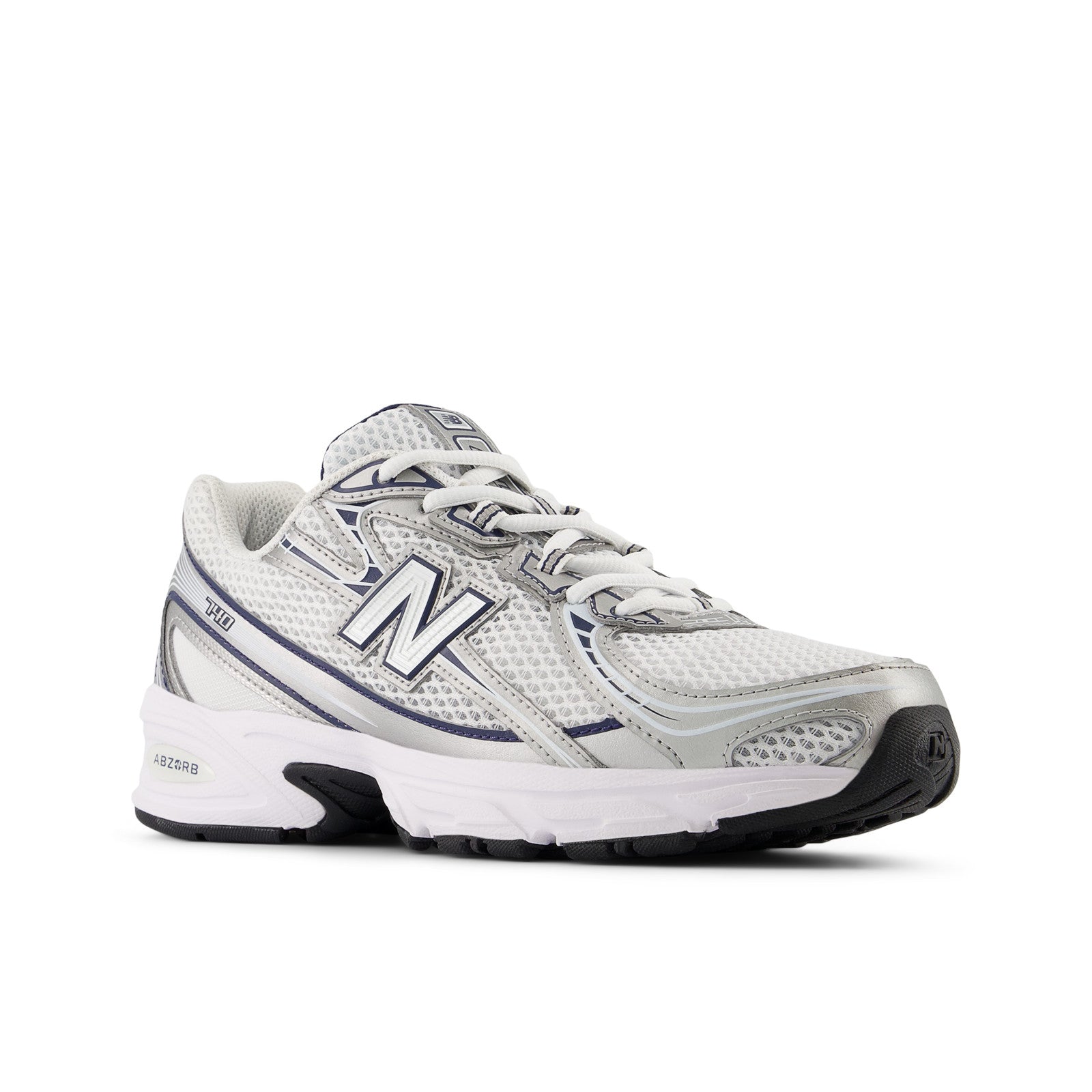 740 - Navy With Silver Metallic