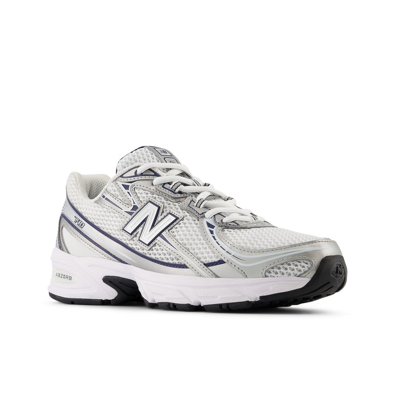 740 - Navy With Silver Metallic