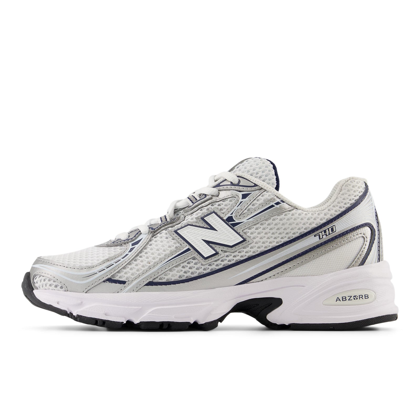 740 - Navy With Silver Metallic
