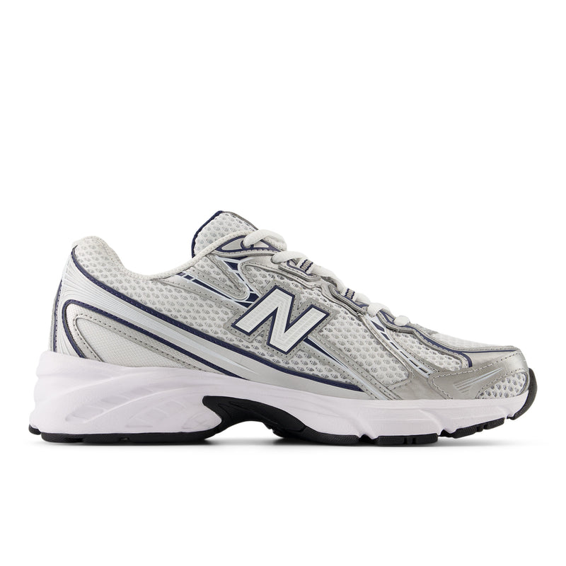 740 - Navy With Silver Metallic