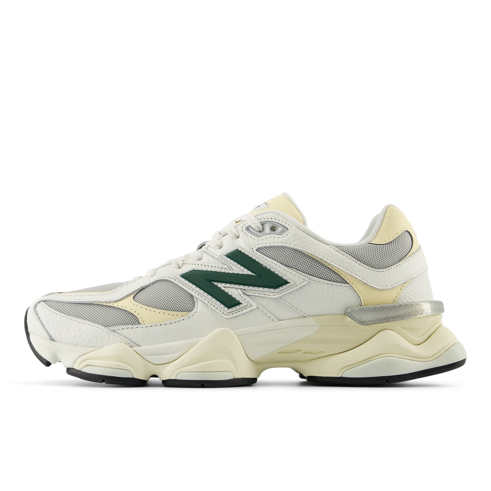 White & Green 9060 Sneakers