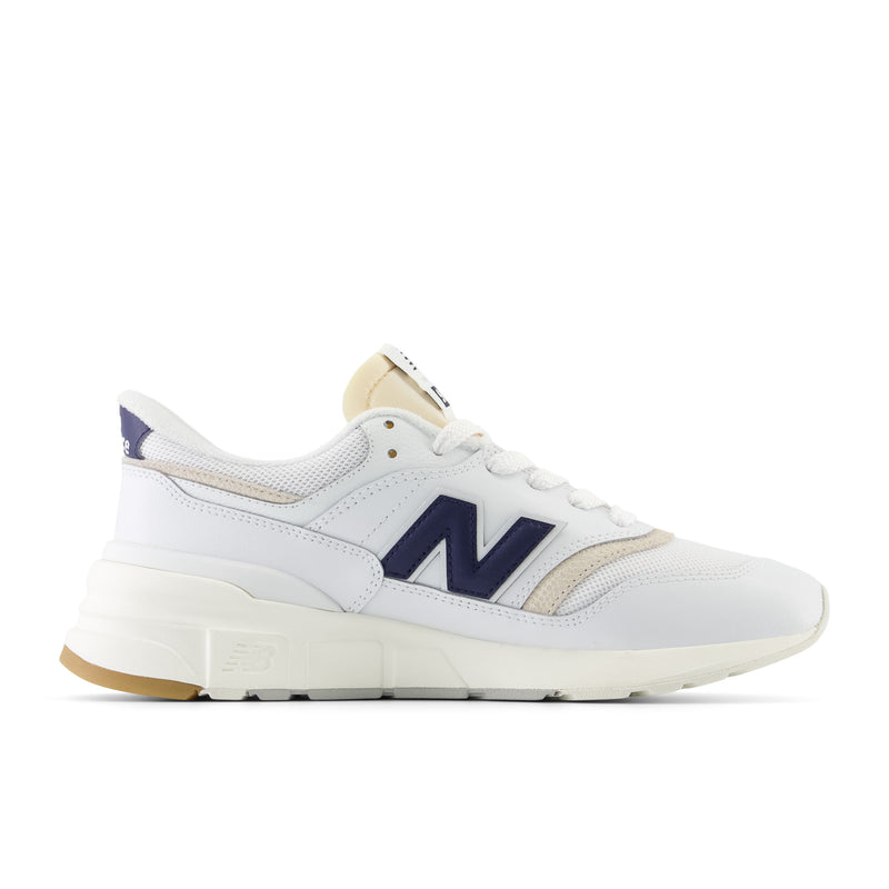 Baskets 997 blanches et bleues