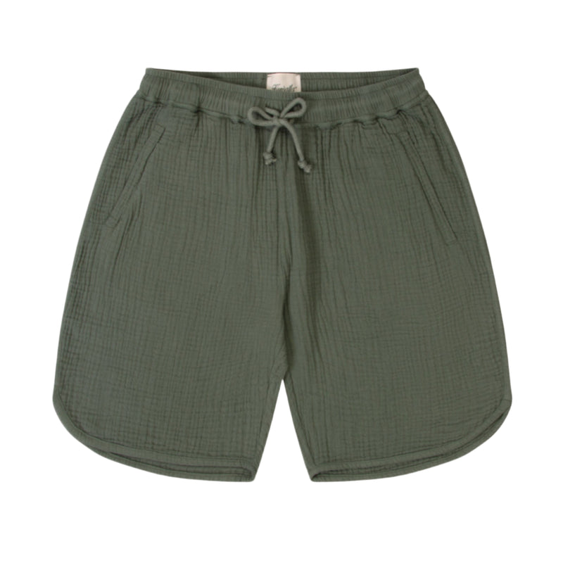 Green Resort Seersucker Short