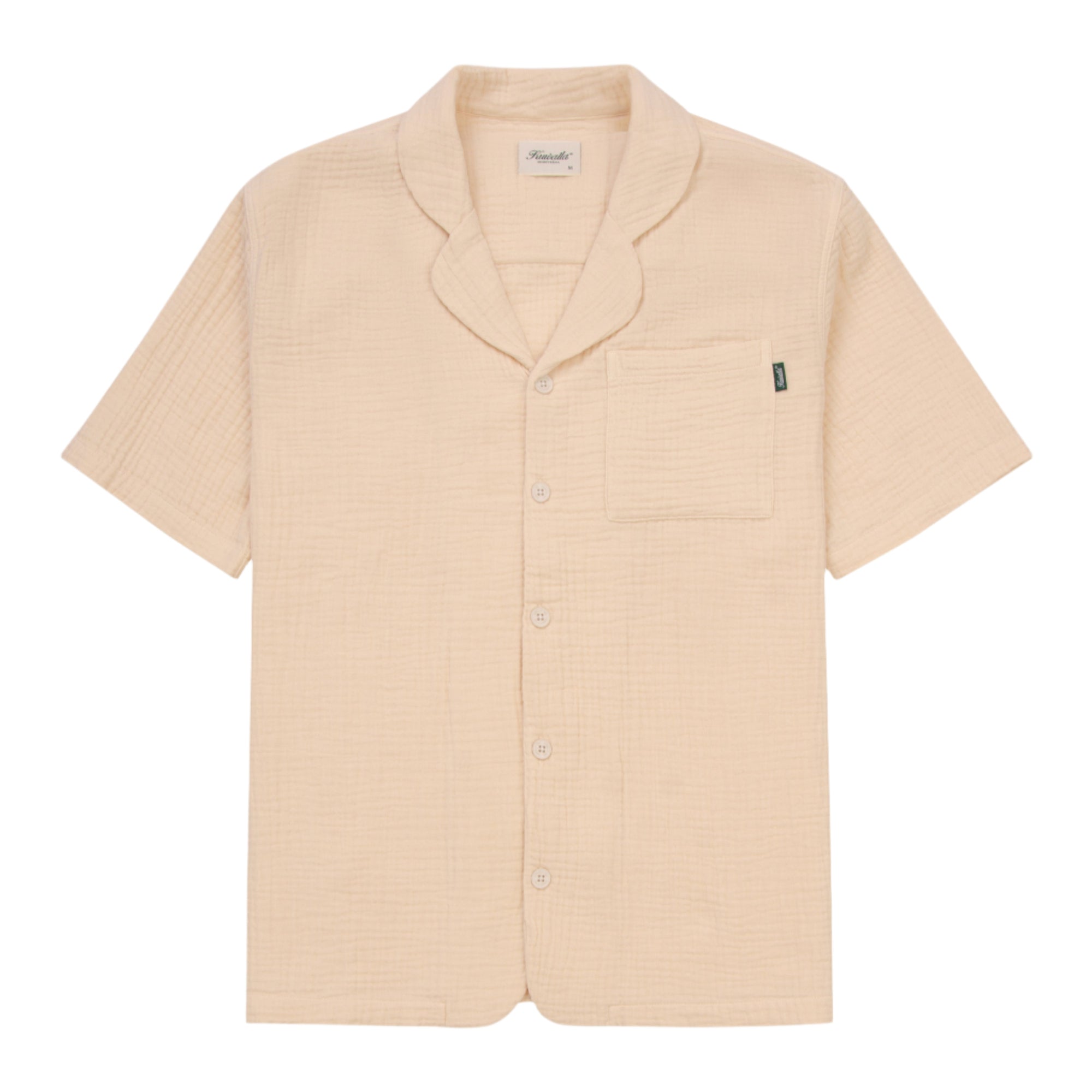 Cream Resort Seersucker Shirt