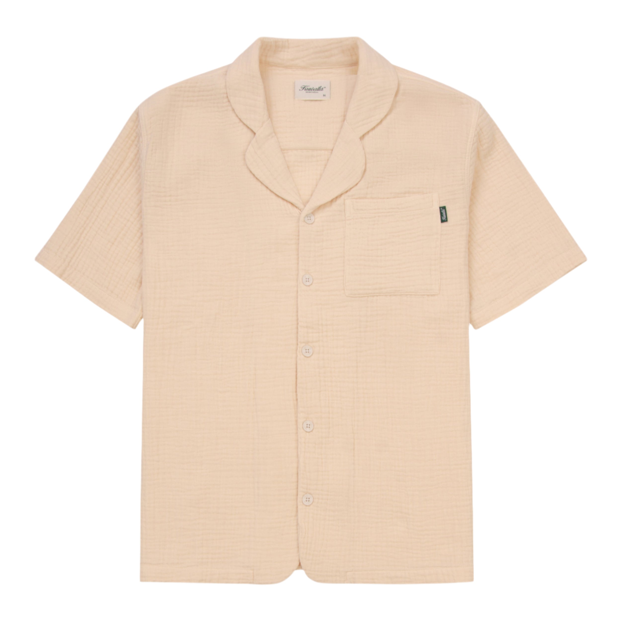 Cream Resort Seersucker Shirt