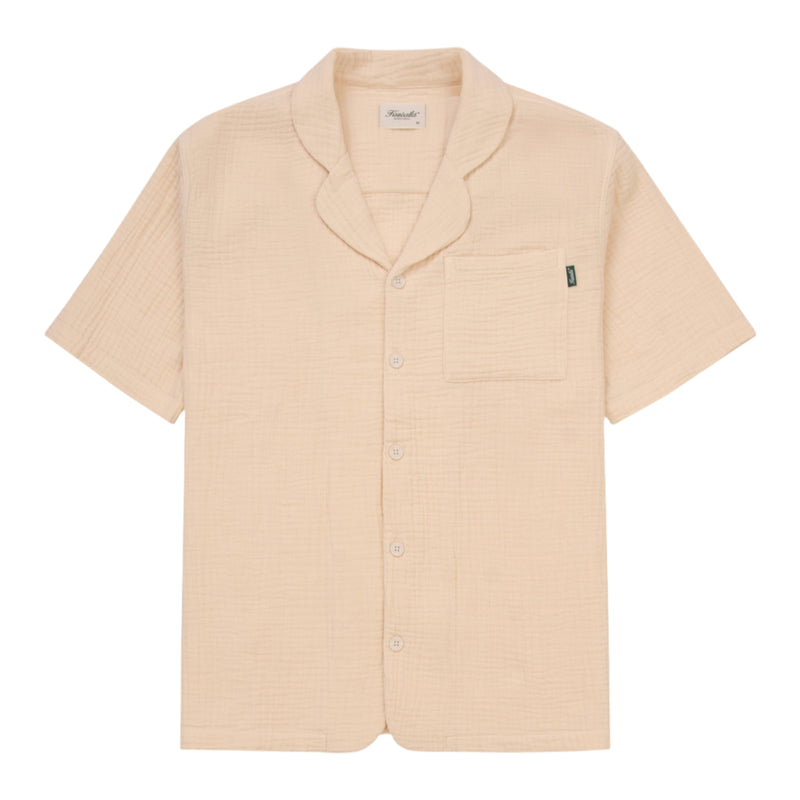 Cream Resort Seersucker Shirt