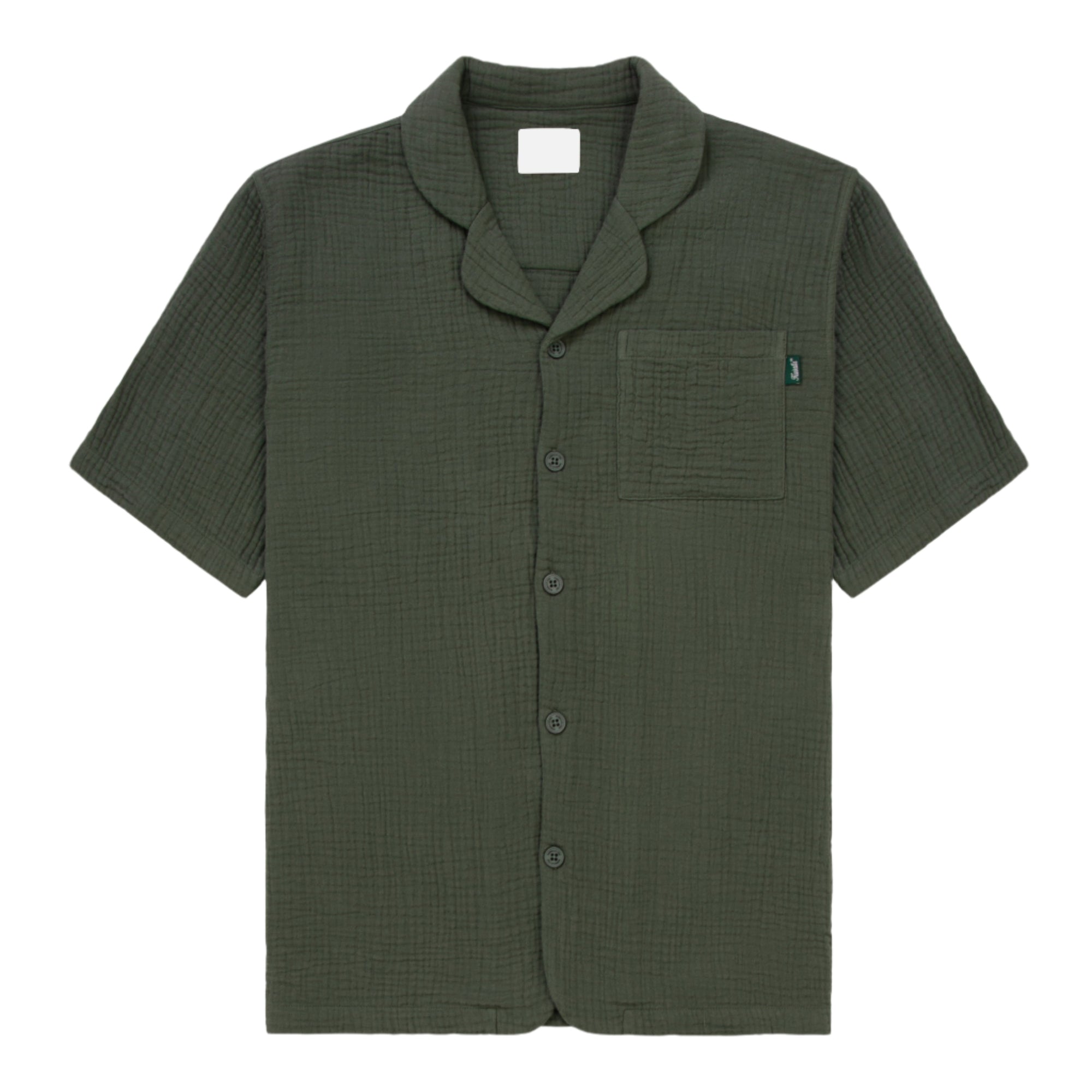 Green Resort Seersucker Shirt