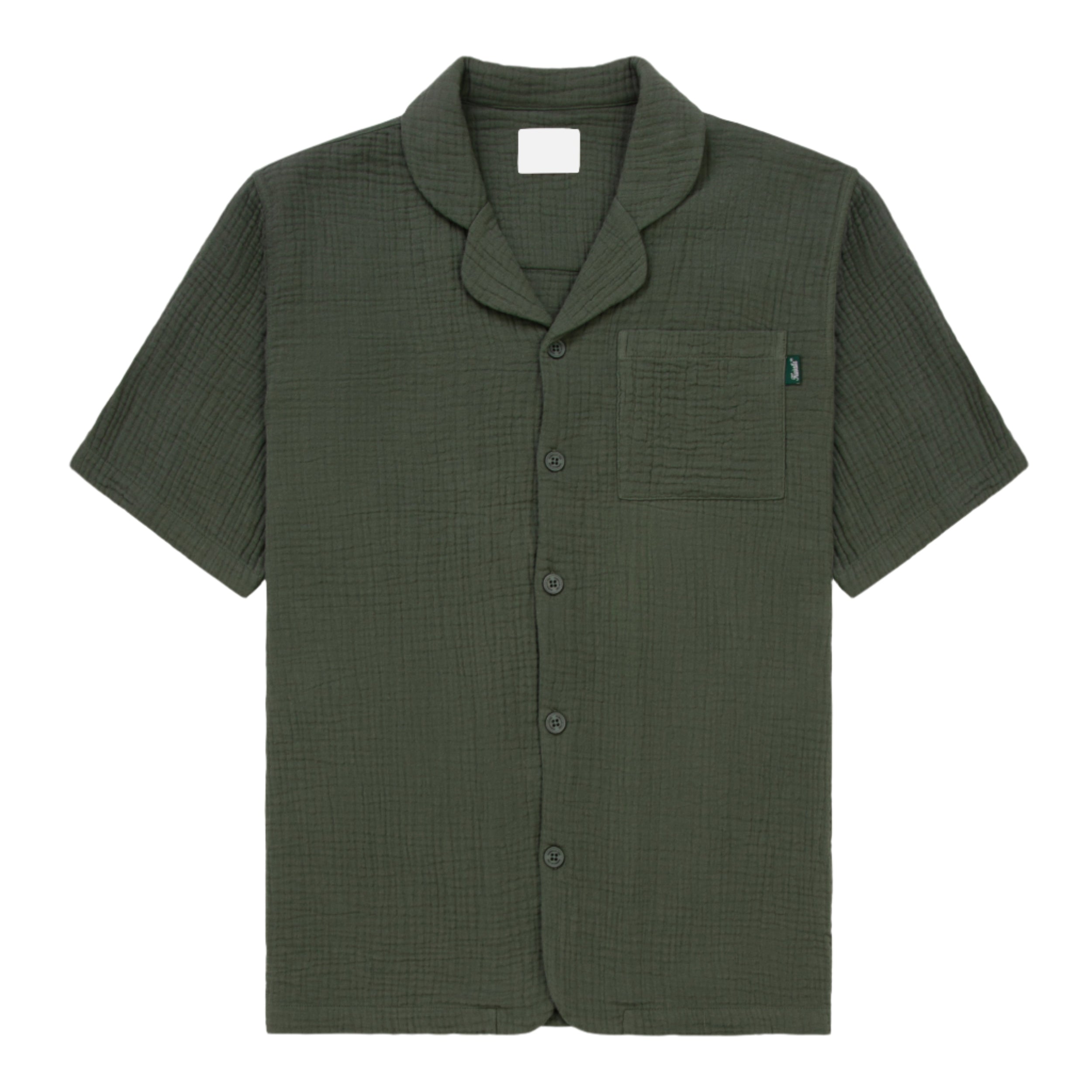 Green Resort Seersucker Shirt