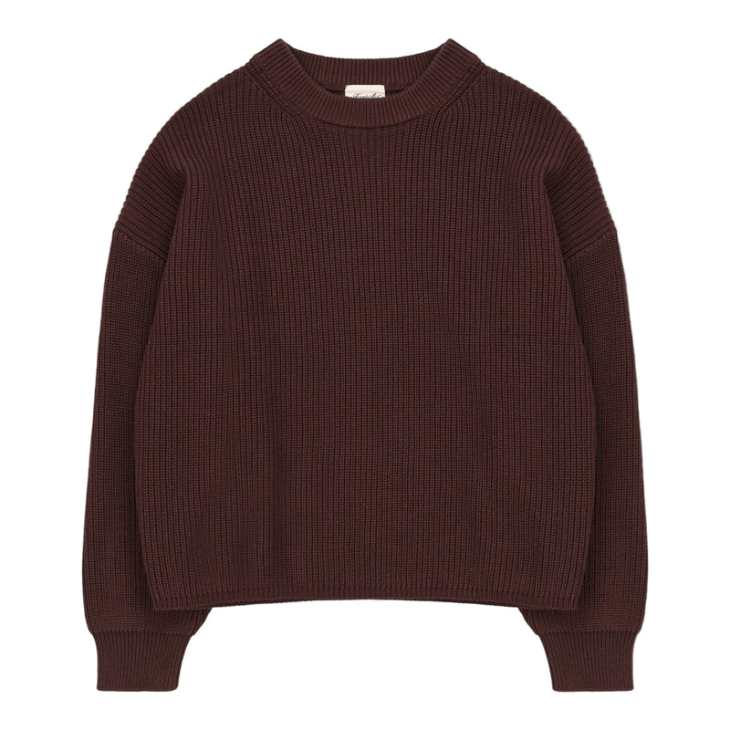 Knitted Box Crew - Coffee