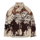Printed Sherpa Fleece - Desert Stallion