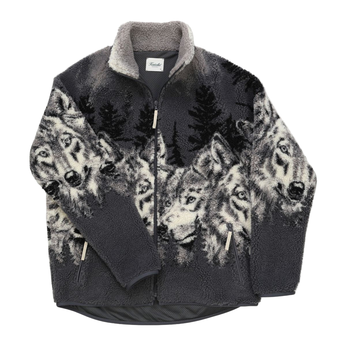 Printed Sherpa Fleece - Wolf Pack