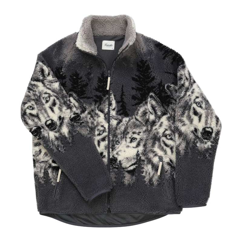 Printed Sherpa Fleece - Wolf Pack