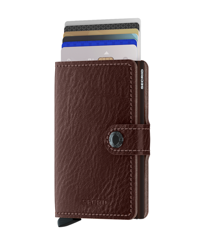 Miniwallet Veg - Espresso-Brown