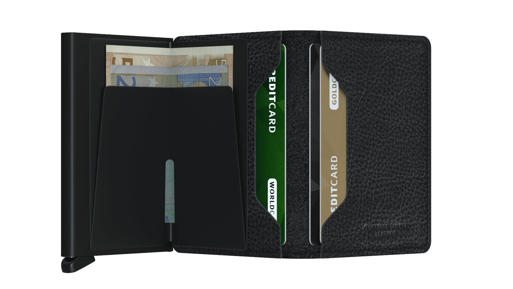 Slimwallet Veg - Black-Black