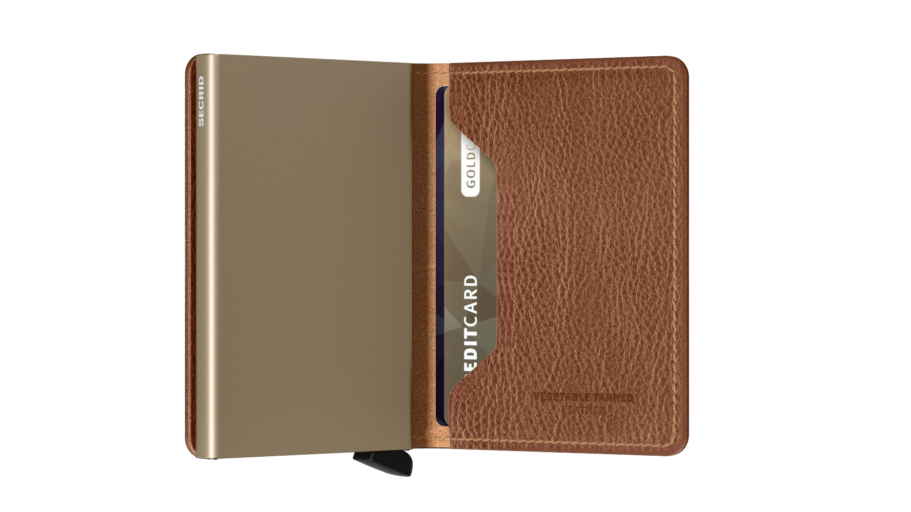 Slimwallet Veg - Caramello-Sand