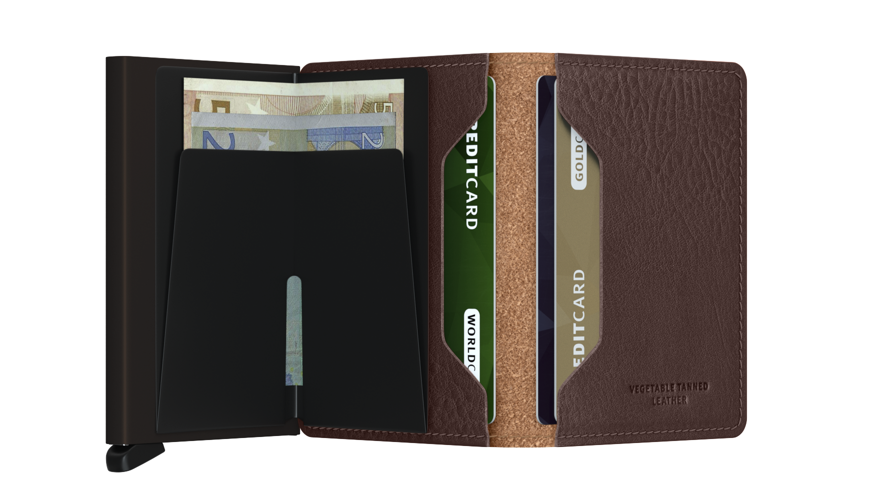 Slimwallet Veg - Espresso-Brown