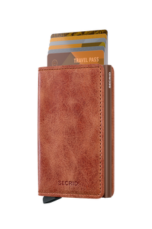 Slimwallet Vintage - Cognac Brown