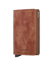 Slimwallet Vintage - Cognac Brown