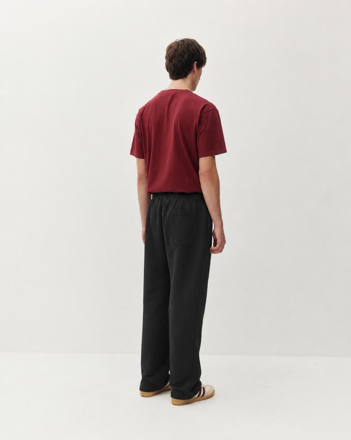 Wide Leg Sweatpant - Black-4