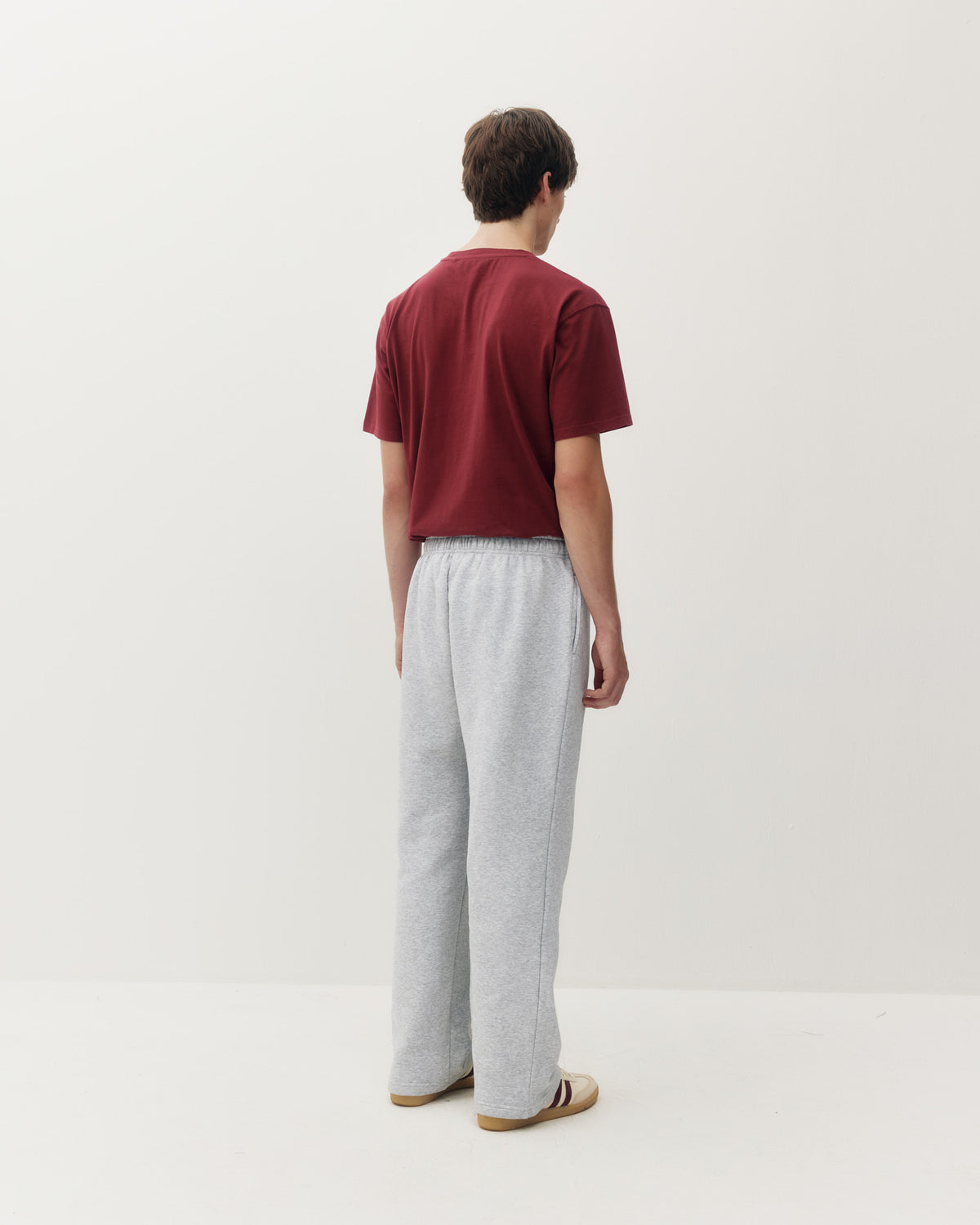 Wide Leg Sweatpant - Heather Grey-6