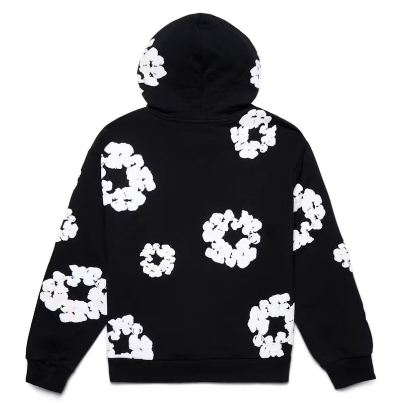 The Cotton Wreath Sweatshirt - Black