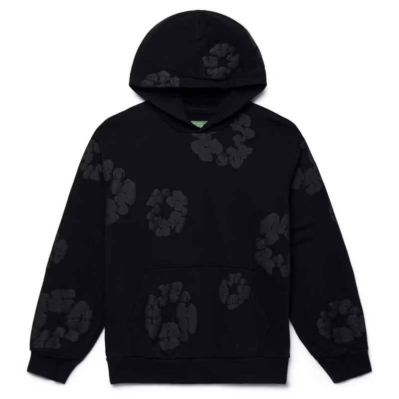 The Cotton Wreath Sweatshirt - Black Monochrome