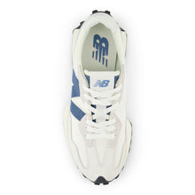 White & Blue 327 Sneakers