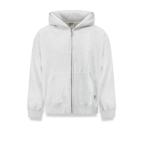 Heavyweight Chenille Zip Up - Ash Grey