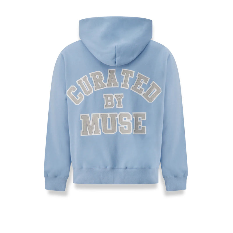 Heavyweight Chenille Zip Up - Baby Blue