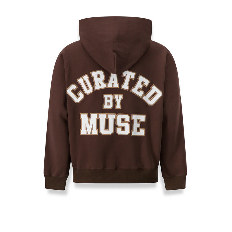 Heavyweight Chenille Zip Up - Chocolate