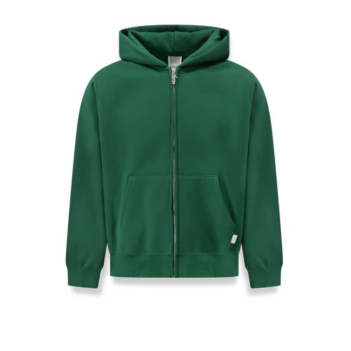 Heavyweight Chenille Zip Up - Kelly Green