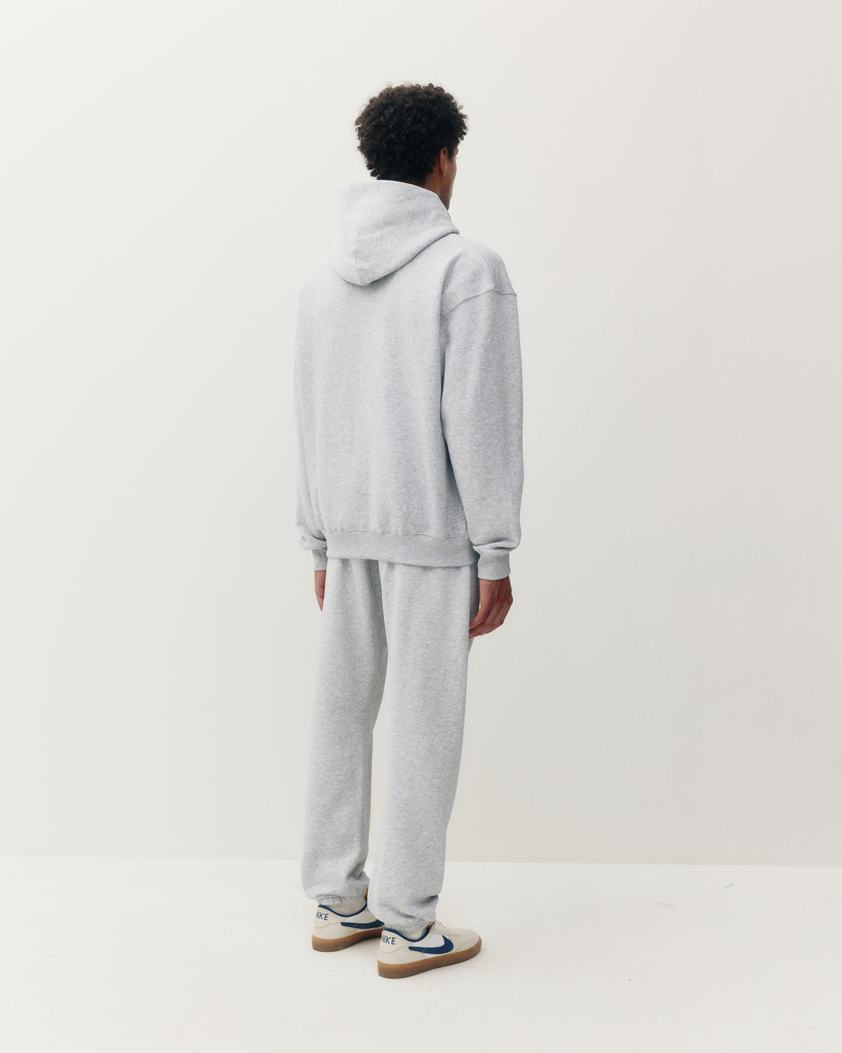 Zip Up Hoodie - Heather Grey-6
