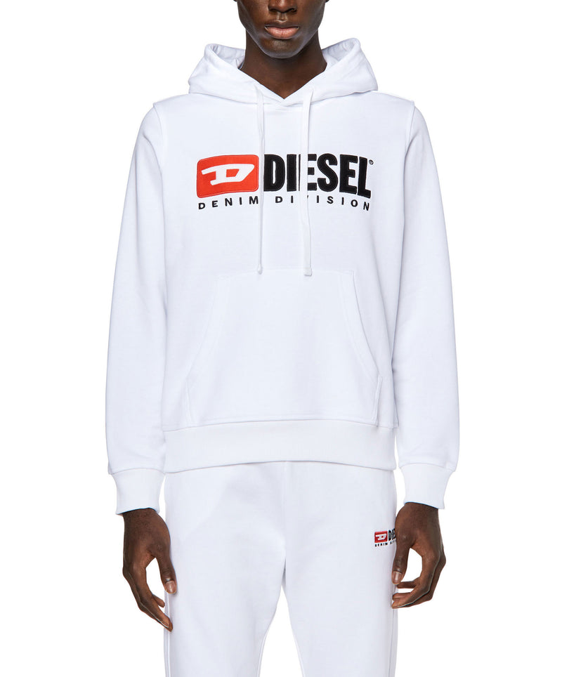 Diesel White S-Ginn-Hood-Div Sweat-Shirt