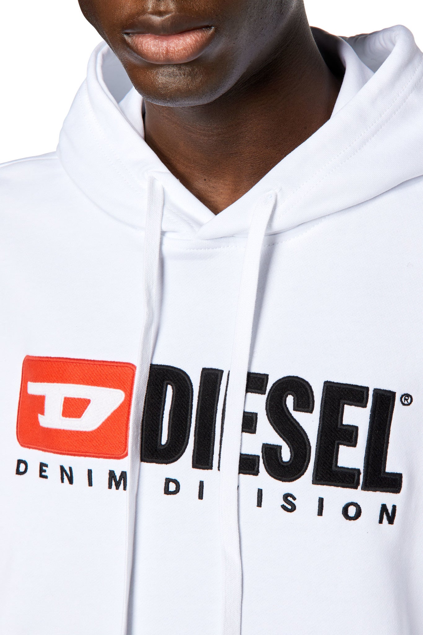 Diesel White S-Ginn-Hood-Div Sweat-Shirt