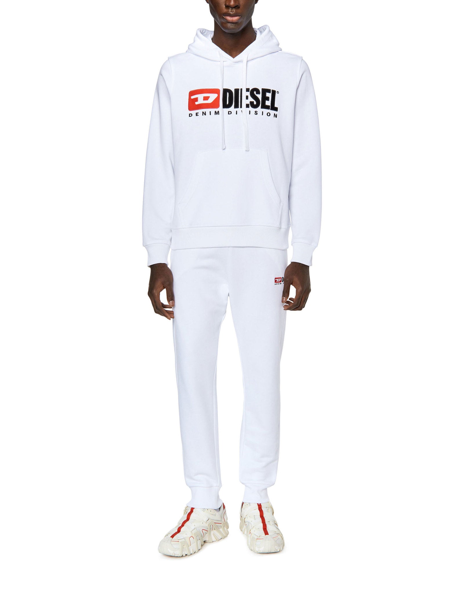 Diesel White S-Ginn-Hood-Div Sweat-Shirt