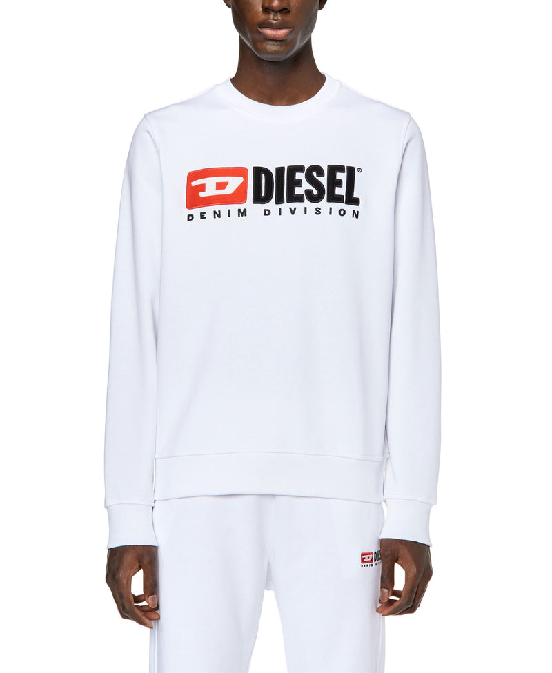 Diesel White S-Ginn-Div Sweat-Shirt