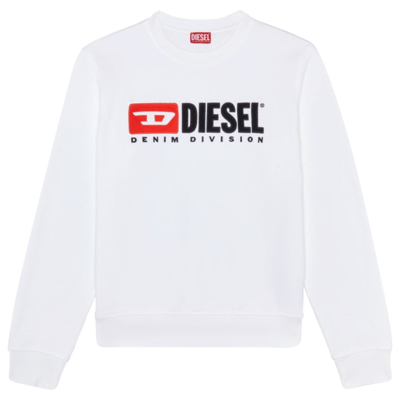 Diesel White S-Ginn-Div Sweat-Shirt